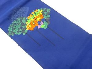 木に葉模様織出し名古屋帯